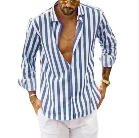 2025 New European and American Men's Casual Shirt 1 2025 New European and American Men's Casual Shirt