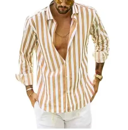 2025 New European and American Men's Casual Shirt 2 2025 New European and American Men's Casual Shirt - Image 2