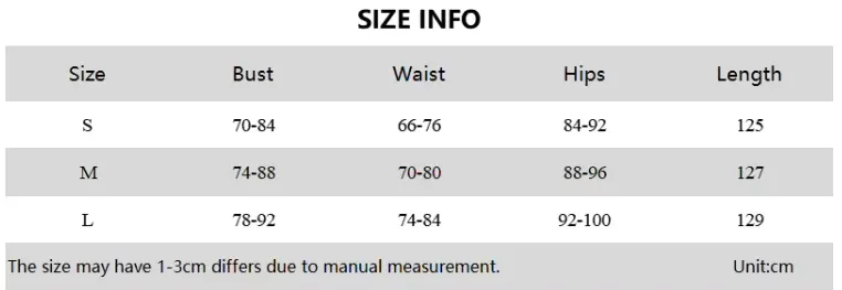size info 1