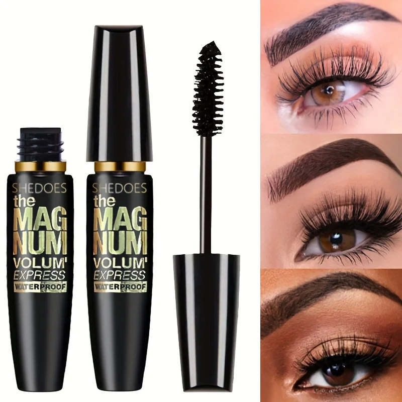 4D Black Mascara Thickening, Lengthening, Curling, Waterproof Liquid Fiber Mascara 2 4D Black Mascara Thickening, Lengthening, Curling, Waterproof Liquid Fiber Mascara - Image 2
