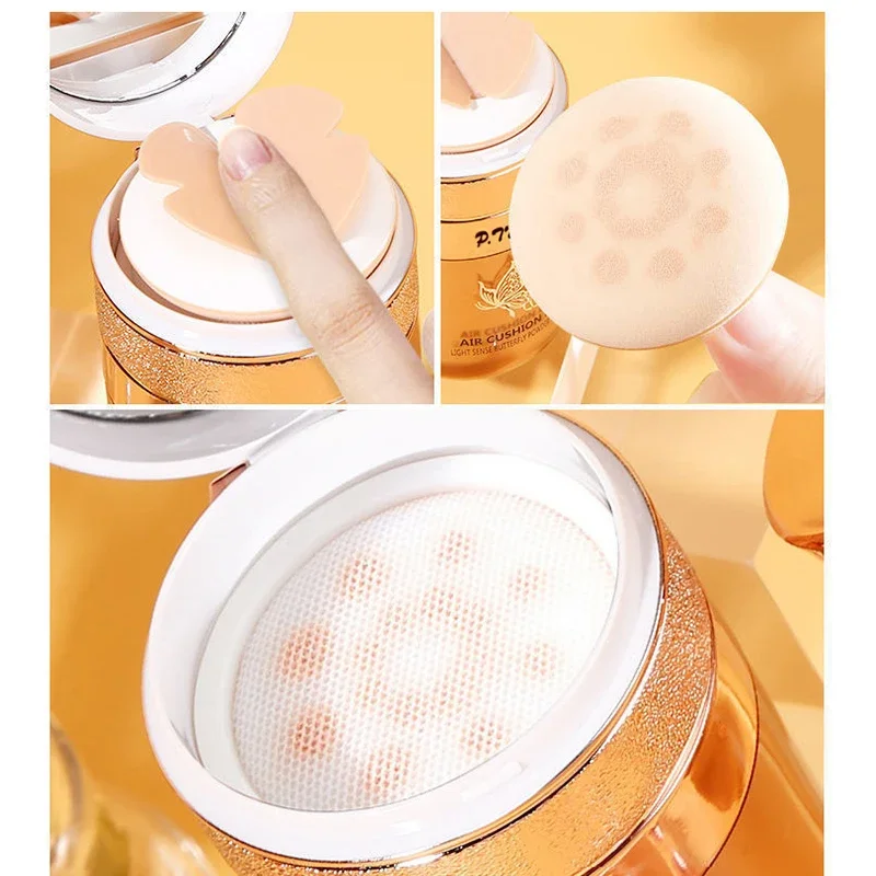 Air Cushion BB Cream Butterfly Powder Puff Moisturizing Foundation Concealer Whitening Oil-control Waterproof Makeup Cosmetics 4 Air Cushion BB Cream Butterfly Powder Puff Moisturizing Foundation Concealer Whitening Oil-control Waterproof Makeup Cosmetics - Image 4
