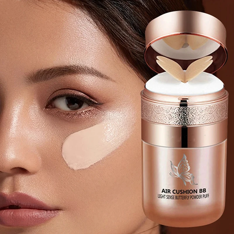 Air Cushion BB Cream Butterfly Powder Puff Moisturizing Foundation Concealer Whitening Oil-control Waterproof Makeup Cosmetics 1 Air Cushion BB Cream Butterfly Powder Puff Moisturizing Foundation Concealer Whitening Oil-control Waterproof Makeup Cosmetics
