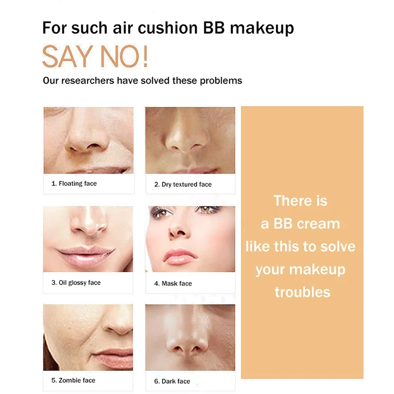 Air Cushion BB Cream Butterfly Powder Puff Moisturizing Foundation Concealer Whitening Oil-control Waterproof Makeup Cosmetics 9 Air Cushion BB Cream Butterfly Powder Puff Moisturizing Foundation Concealer Whitening Oil-control Waterproof Makeup Cosmetics - Image 9