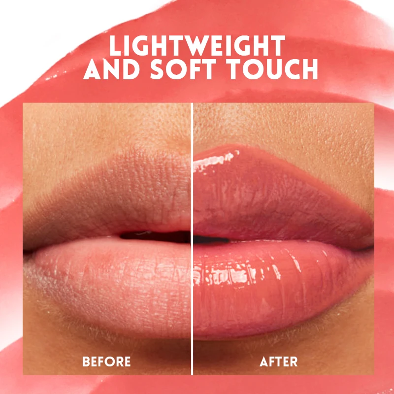 Watery mirror lipstick white not easy to stain the cup water light moisturizing lip glaze lip gloss 2 Watery mirror lipstick white not easy to stain the cup water light moisturizing lip glaze lip gloss - Image 2